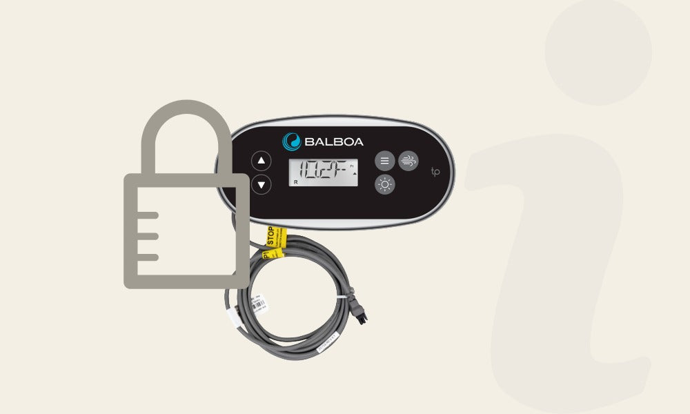 LOCK - Sådan oplåser du dit TP500 display