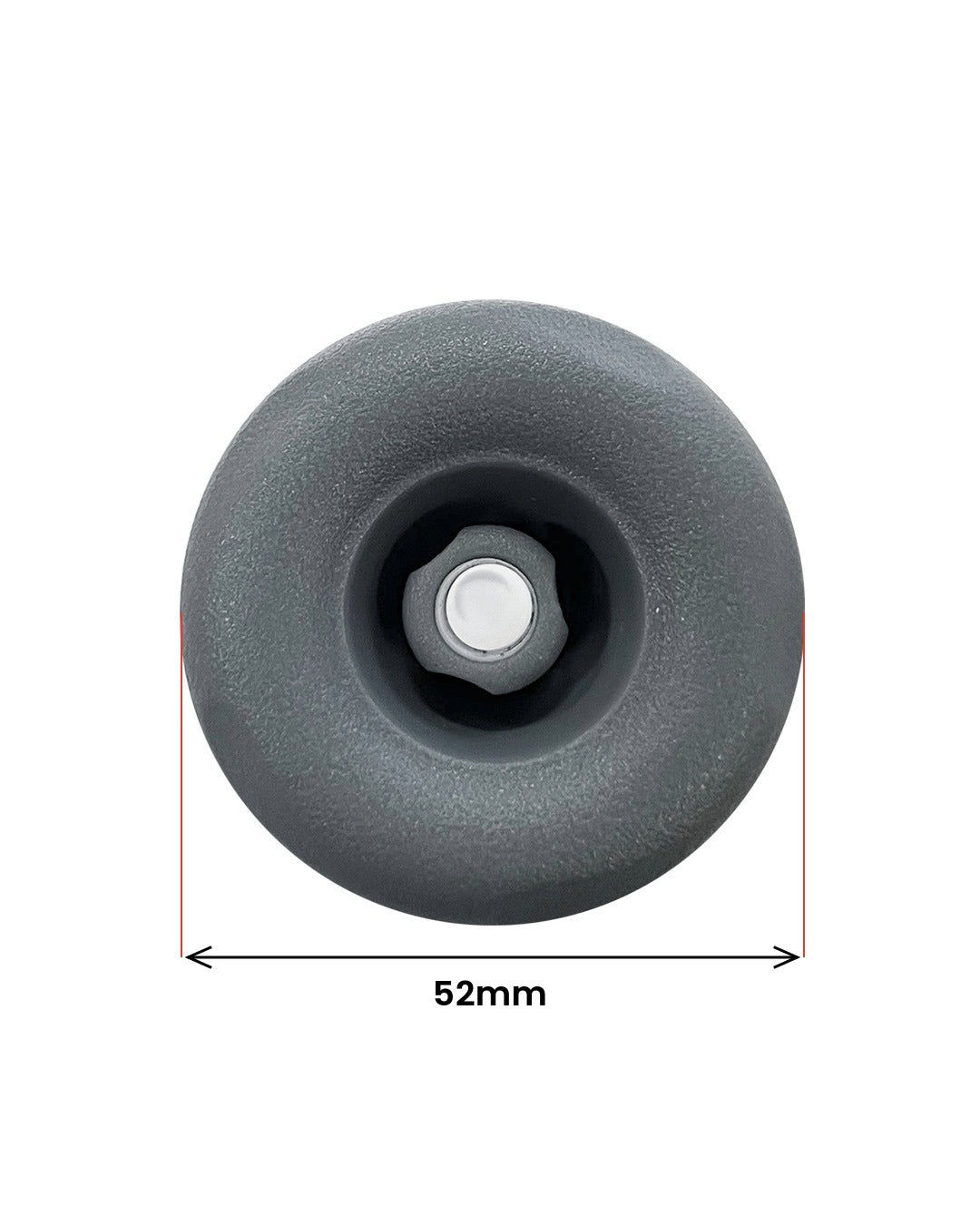 Direktmunstycke 52 mm grått