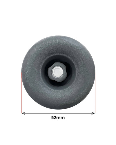 Direktmunstycke 52 mm grått