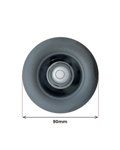 Direktmunstycke 90 mm grått