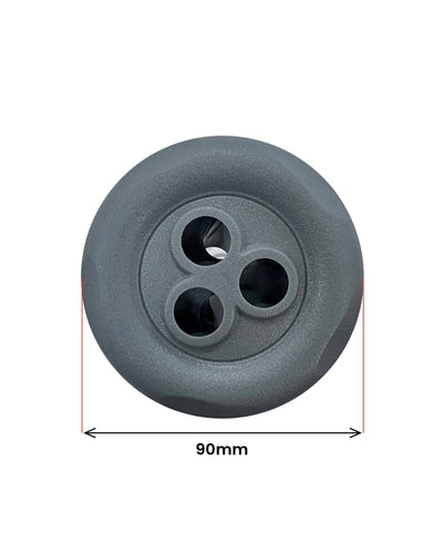 Roterande munstycke 90 mm grått