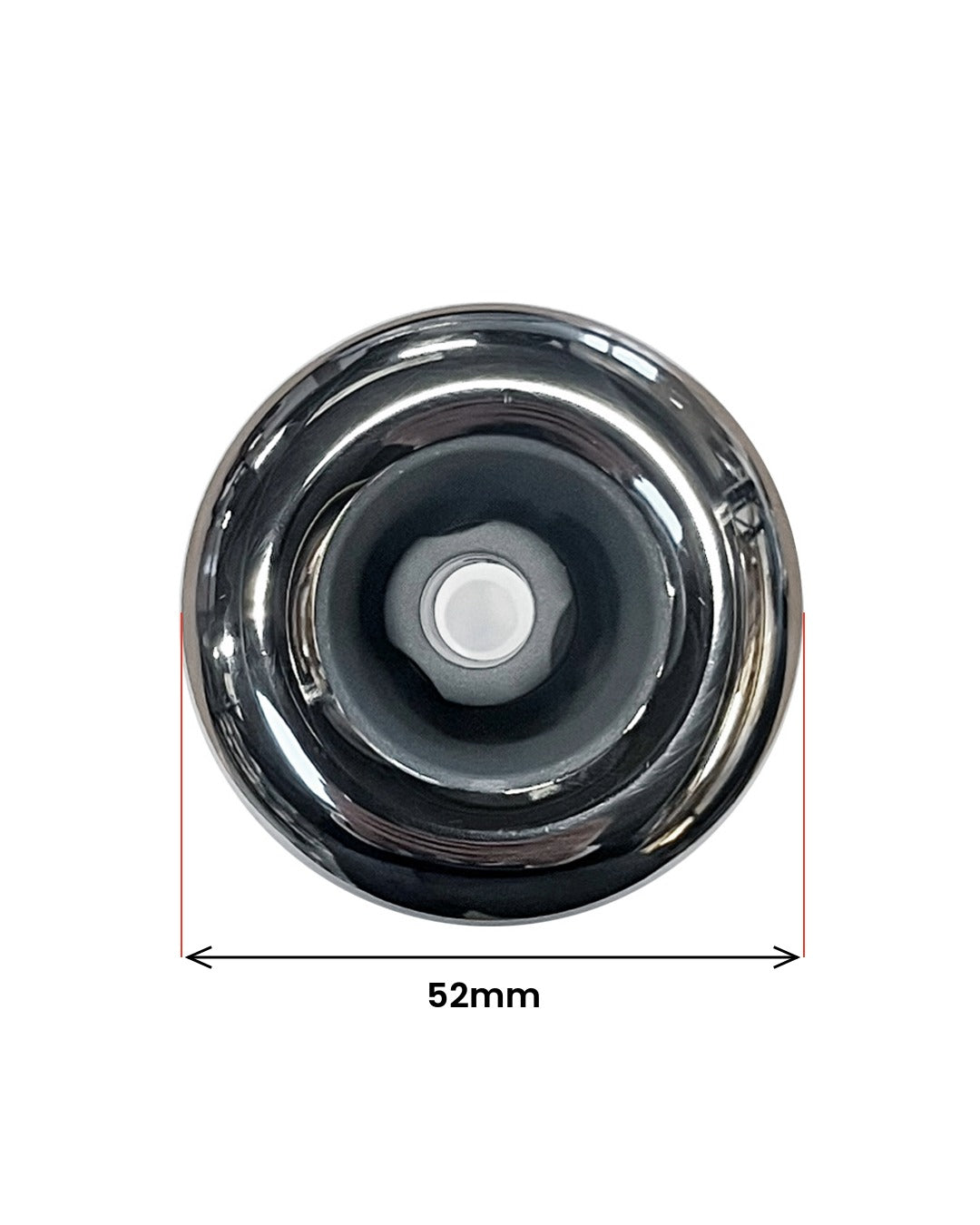 Direktmunstycke 52 mm stålgrått