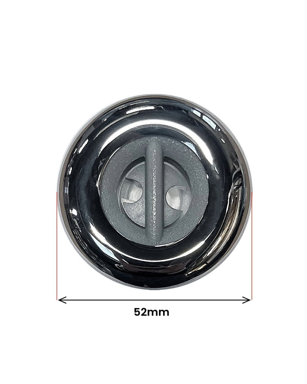 Roterande munstycke 52 mm stålgrått