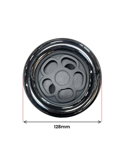 Roterande munstycke 128 mm stålgrått