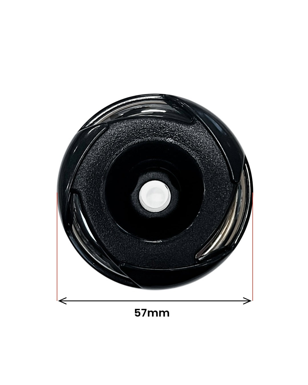 Direktmunstycke 57 mm stål-svart