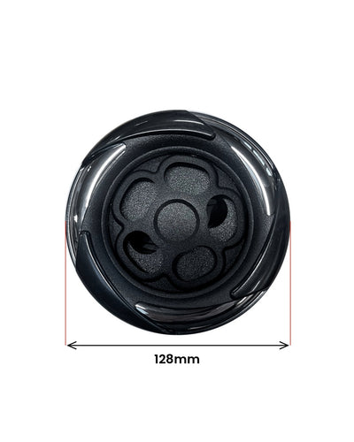 Roterande munstycke 128 mm stål-svart