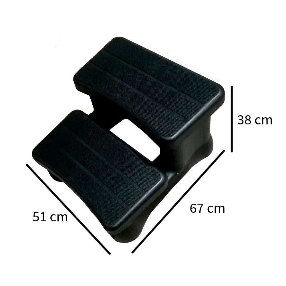 Trappa för utomhusspa, svart