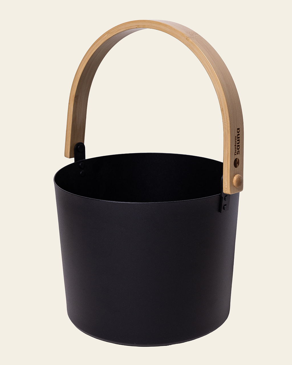 Bastuhink i aluminium och bambu