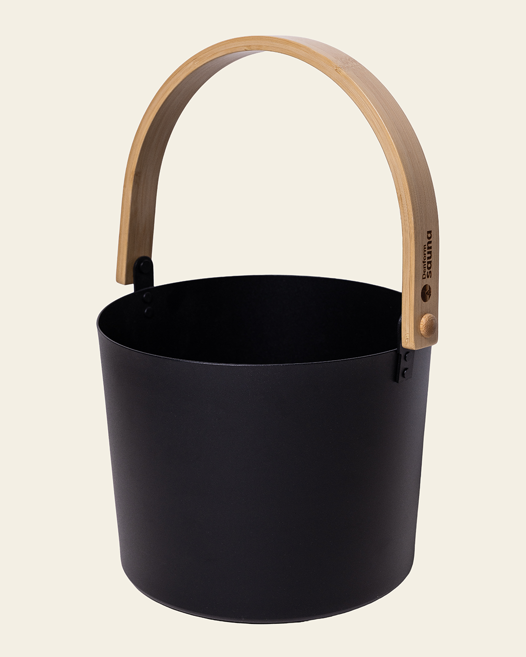 Bastuhink i aluminium och bambu