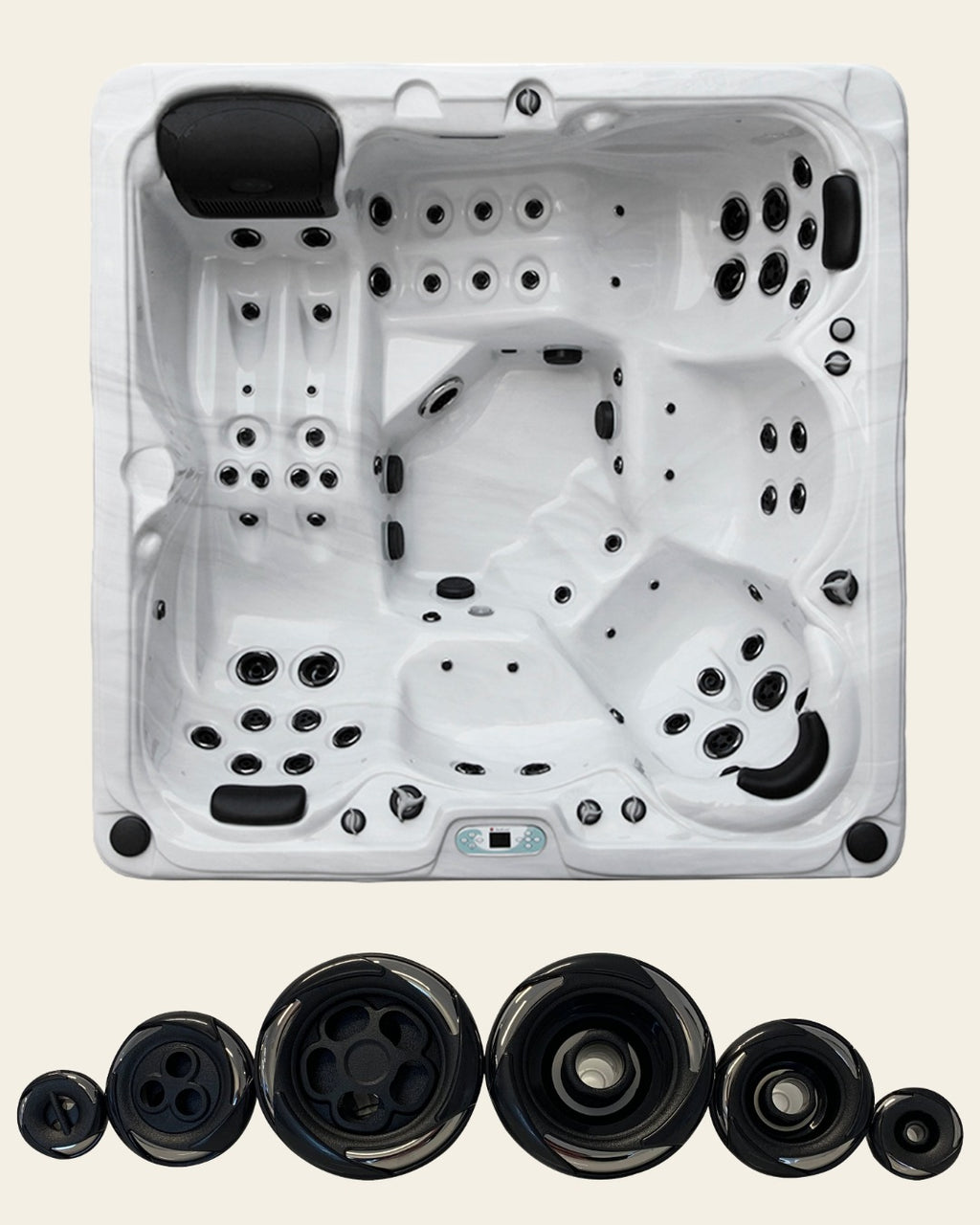 Komplet dysesæt til model Spacious - 57mm